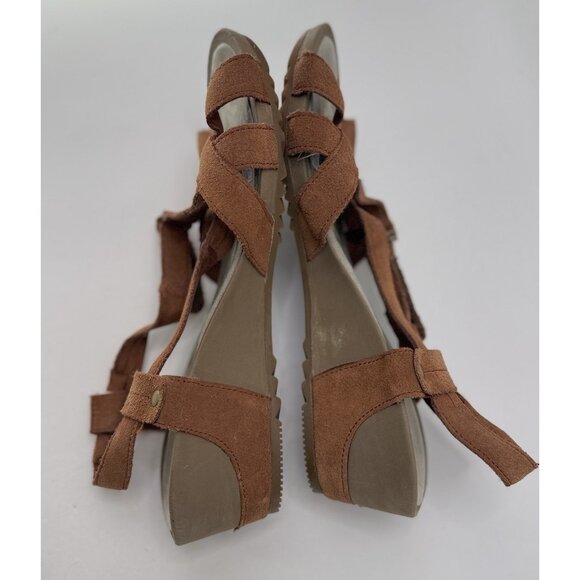 Merrell Women’s "Tortoise Shell" Leather Slight Wedge Slingback Sandal Sz 9/40 - Picture 7 of 13